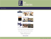 Tablet Screenshot of leeconstructionks.com